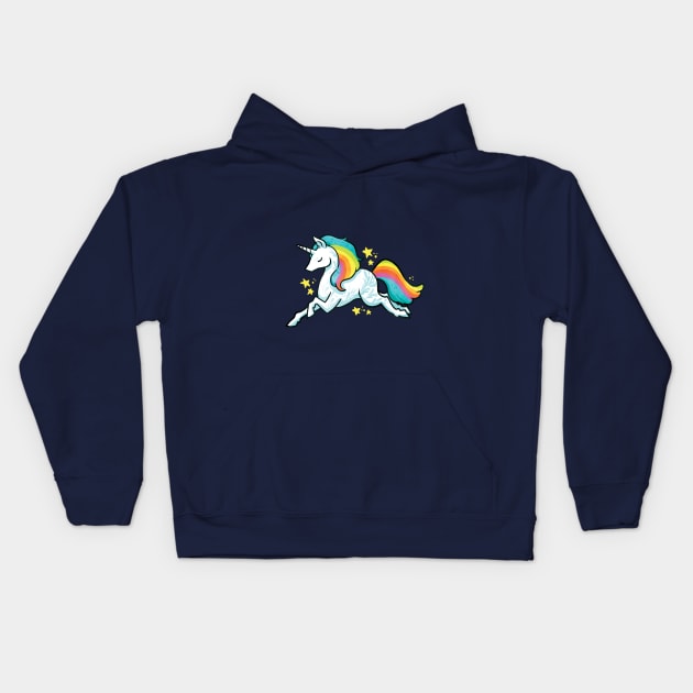 Unicorn Kids Hoodie by MichelleScribbles